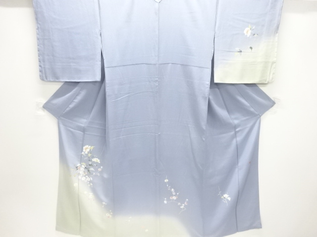 作家物　手描き友禅枝花模様訪問着